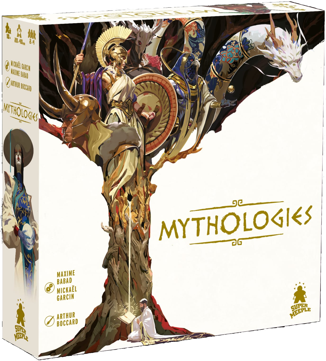 Mythologies, jeu de cartes et de panthéon personnel édité par Super Meeple